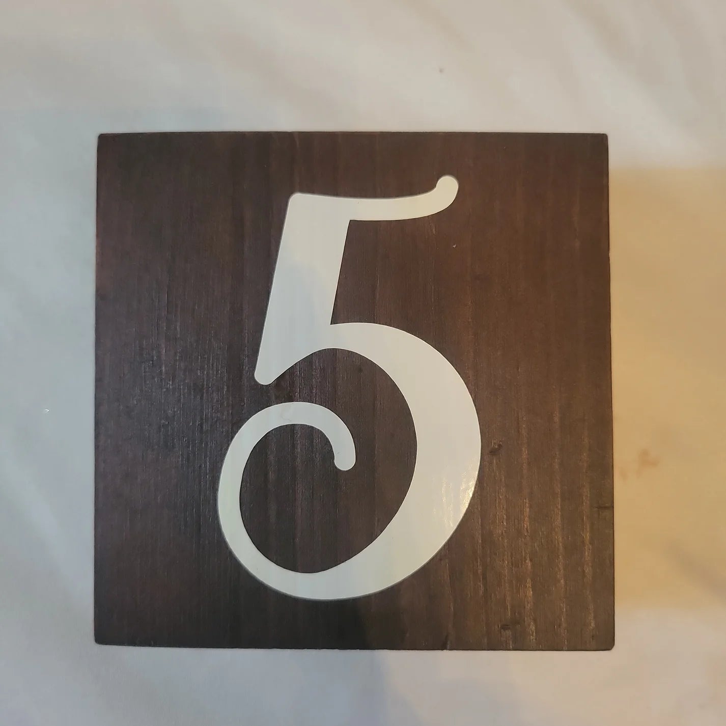 Wooden Block Table Numbers
