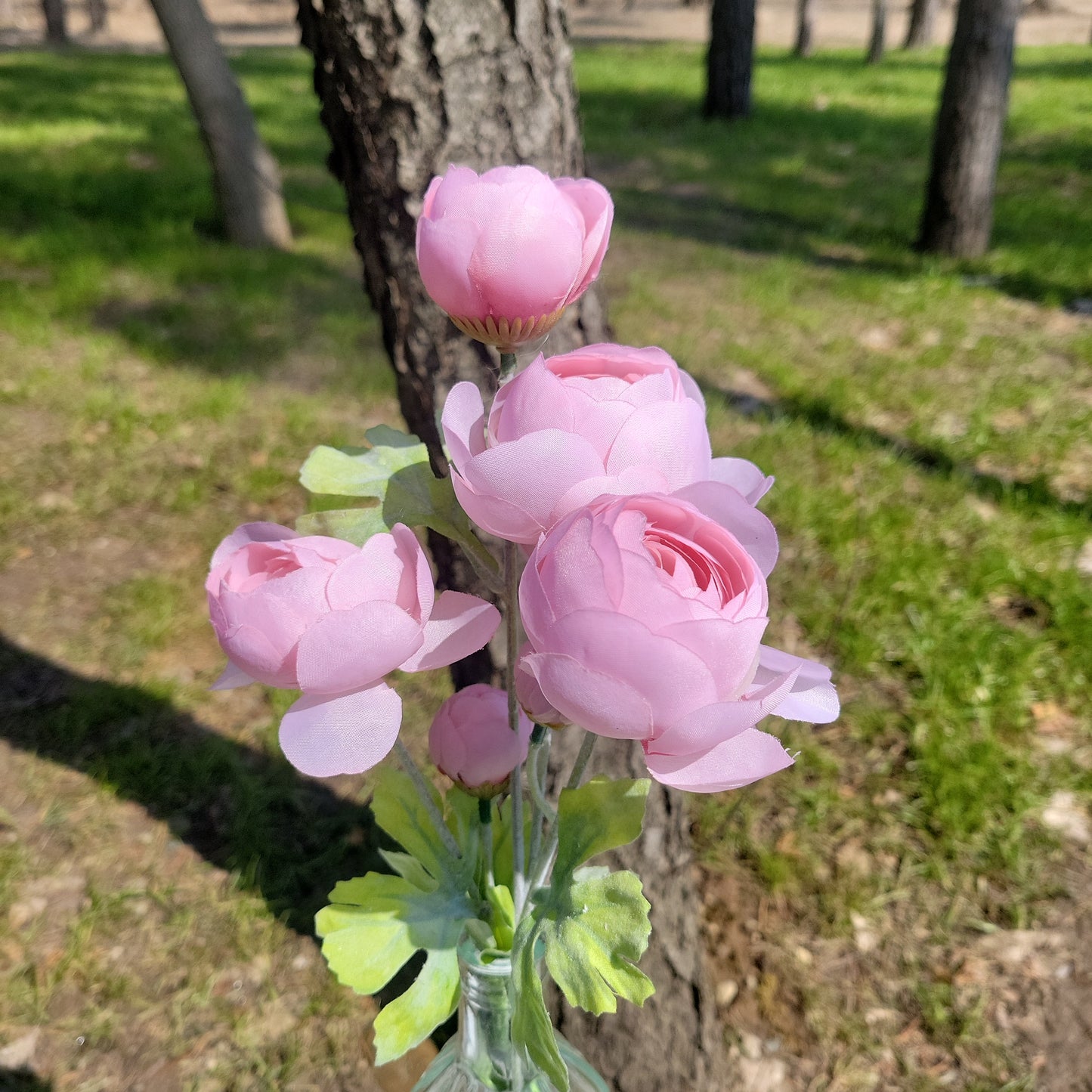 Pink Peony Artificial Stems