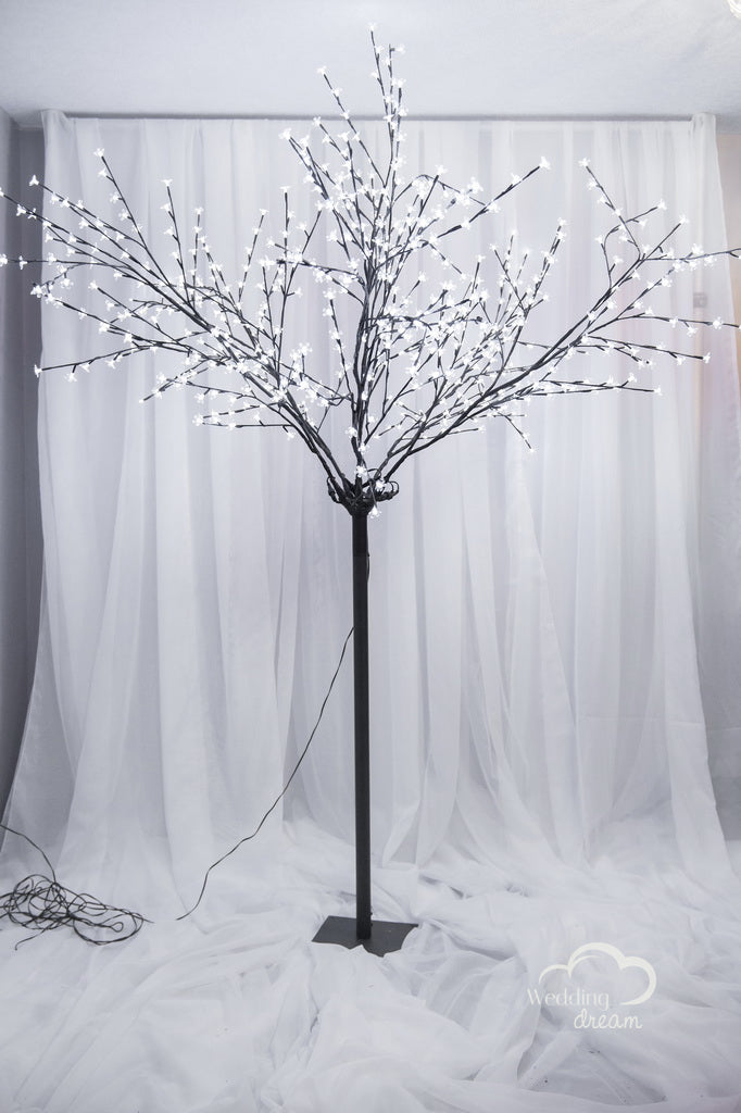 Black Cherry Blossom Tree with LED lights