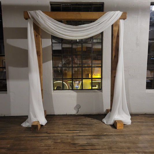 wooden archway
