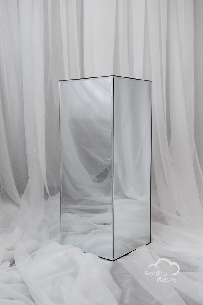 30"x12"x12" Mirrored Pedastal