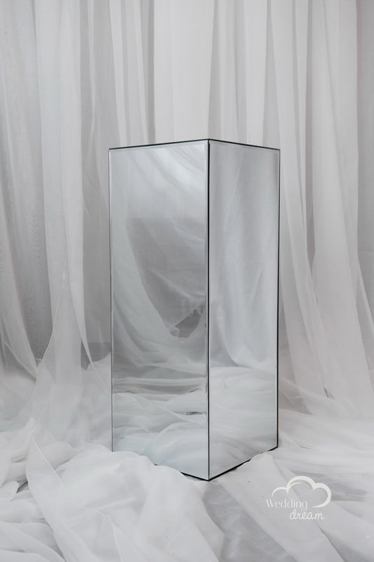 30"x12"x12" Mirrored Pedastal