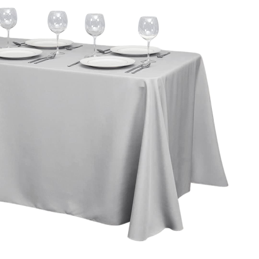 Grey polyester 90x174" rectangle