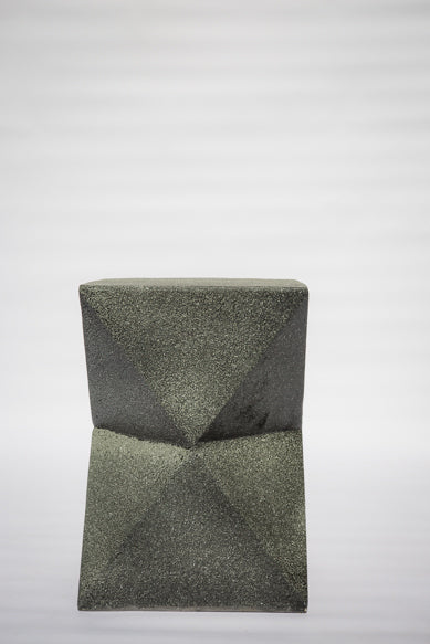 black stone look geometric pillars
