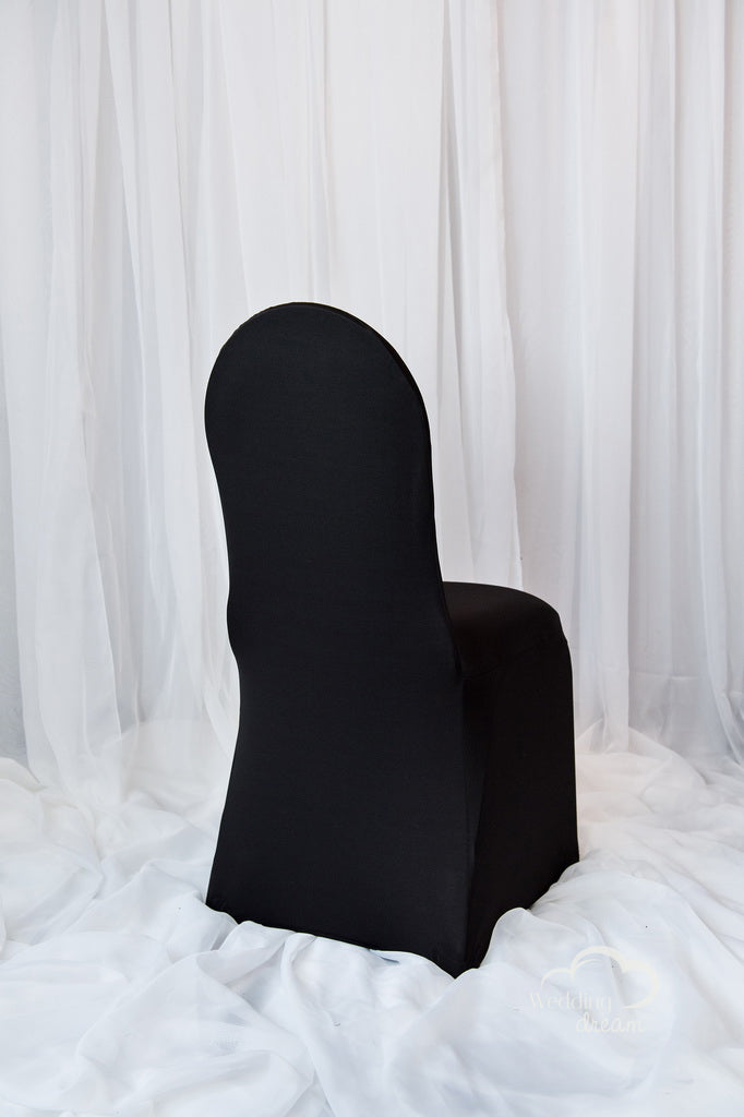 Black Spandex Chair Cover