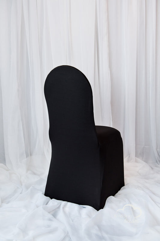 Black Spandex Chair Cover