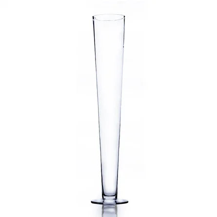 23" Clear Pilsner Vases