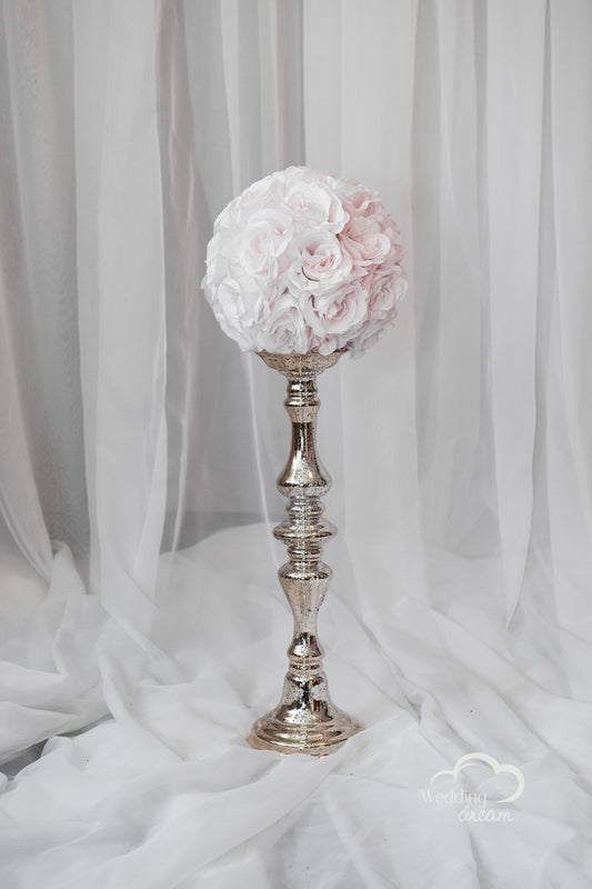 18" Gold Mercury Stand Vase