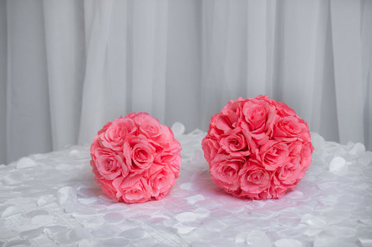 roseballs coral pink large 8"