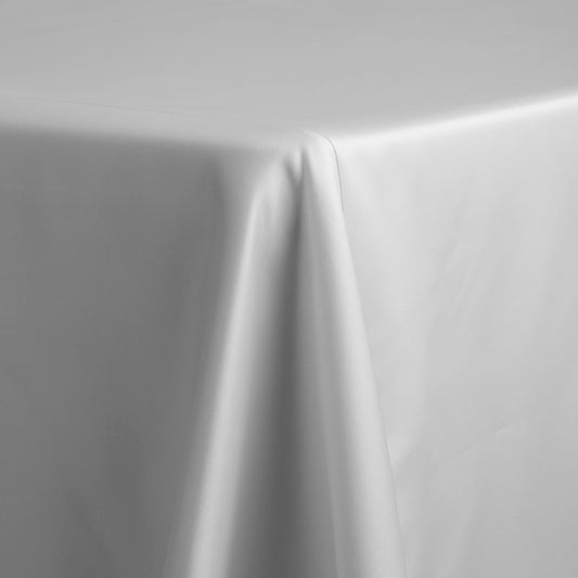 lamour satin white rectangle 90x 174"