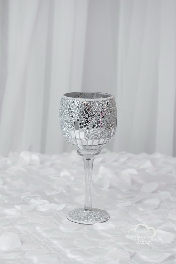 Mirrored Goblet Vase Centrepiece